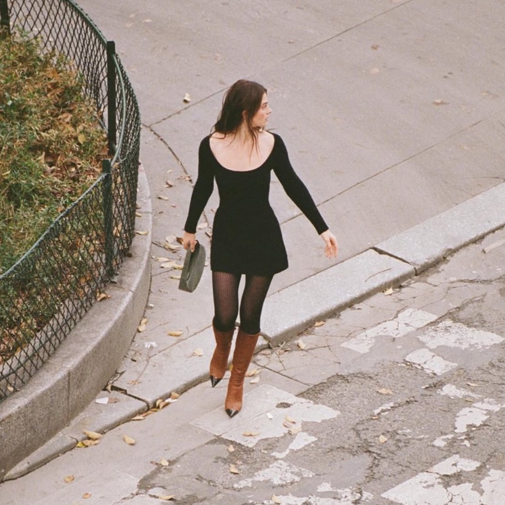 Rare Pujka Greenwhich Black Mini Dress Size XS